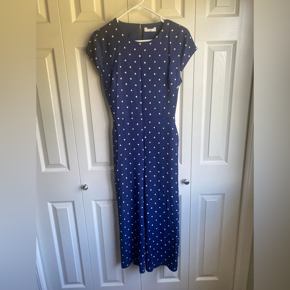 New Aritzia Wilfred Hampton Polka Dot Jumpsuit - Picture 2 of 9